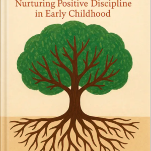 Book cover titled ‘Kind Roots’ featuring an illustrated tree with extensive roots, symbolizing nurturing positive discipline in early childhood