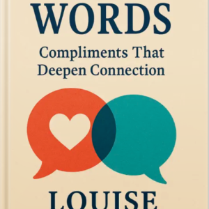 Book cover featuring overlapping speech bubbles—one red with a heart symbol and one teal—representing meaningful communication and emotional connection.