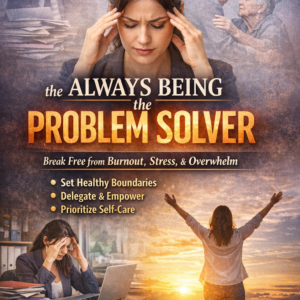 Cover page of "The Hidden Cost of Always Being the Problem Solver" featuring bold black title text on a clean white background.