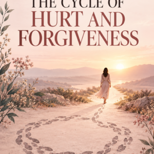 Cover of Breaking the Cycle of Hurt and Forgiveness by Louise Blount, showing circular footprints opening onto a sunlit path.